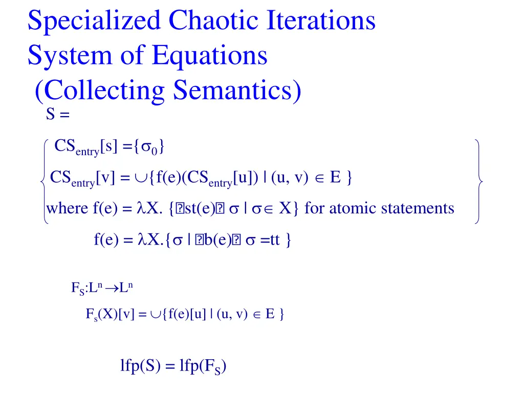 specialized chaotic iterations system