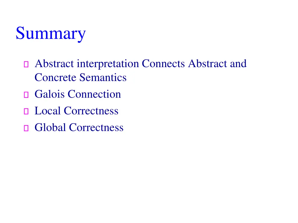 summary