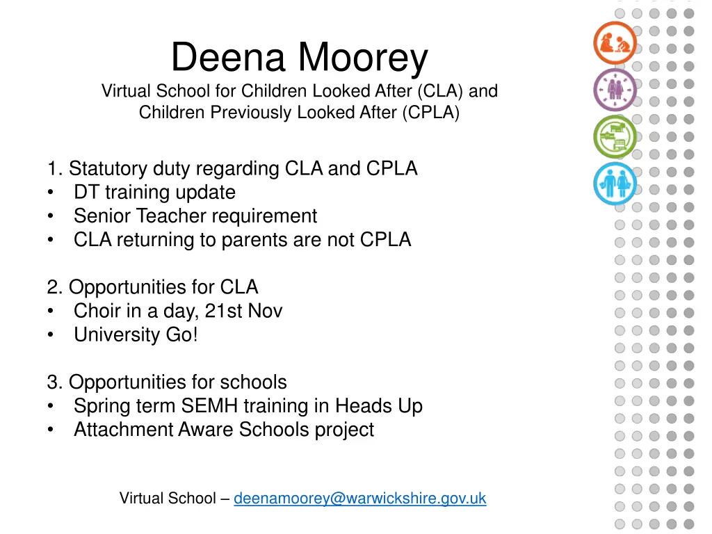 deena moorey virtual school for children looked