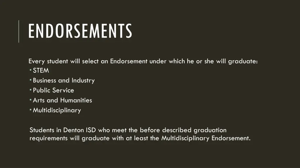 endorsements