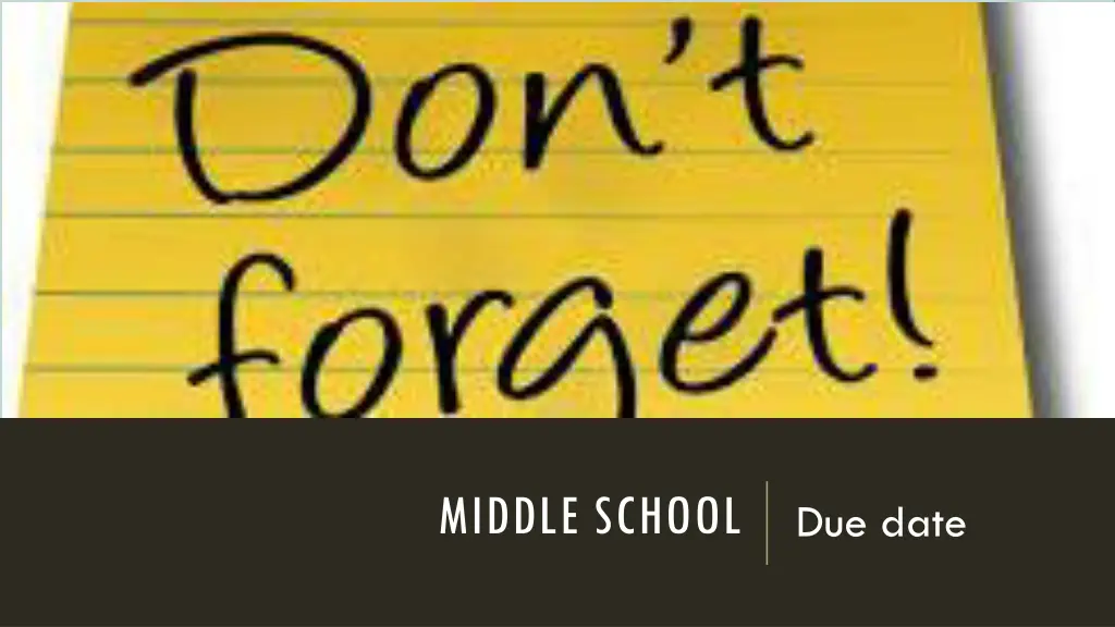 middle school