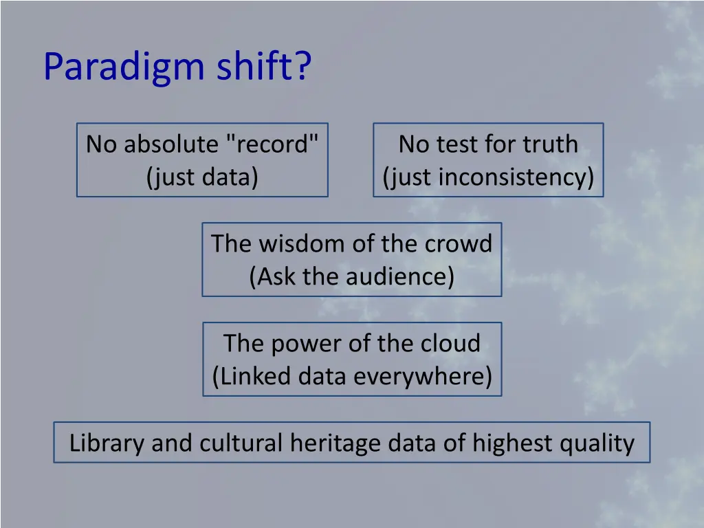 paradigm shift