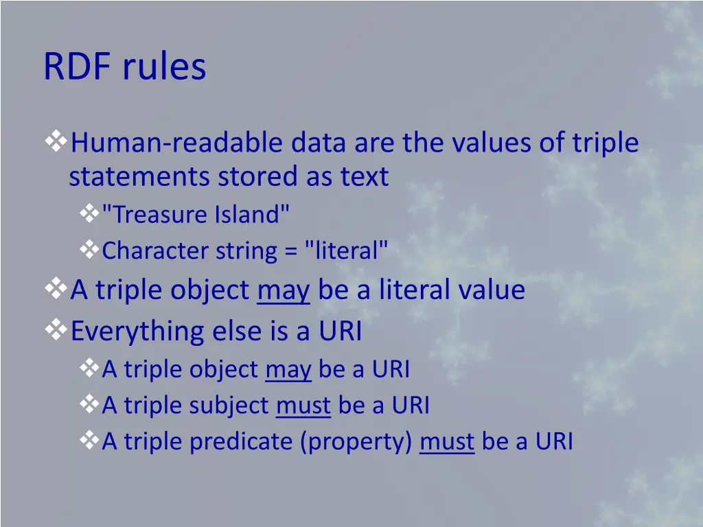 rdf rules