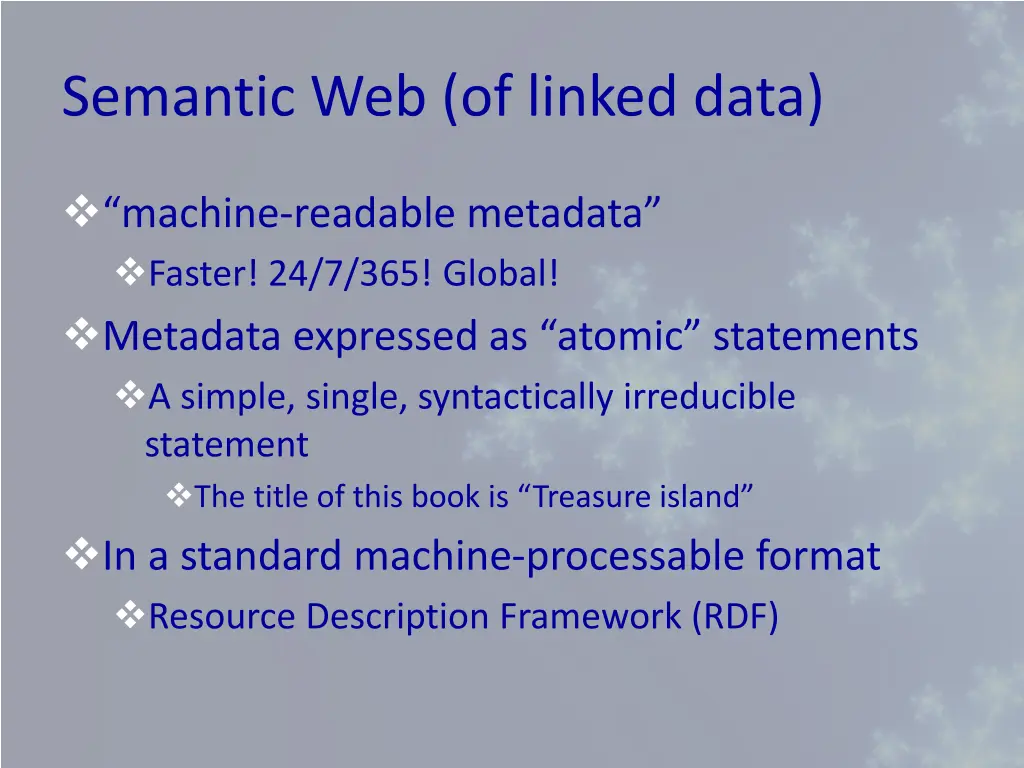 semantic web of linked data
