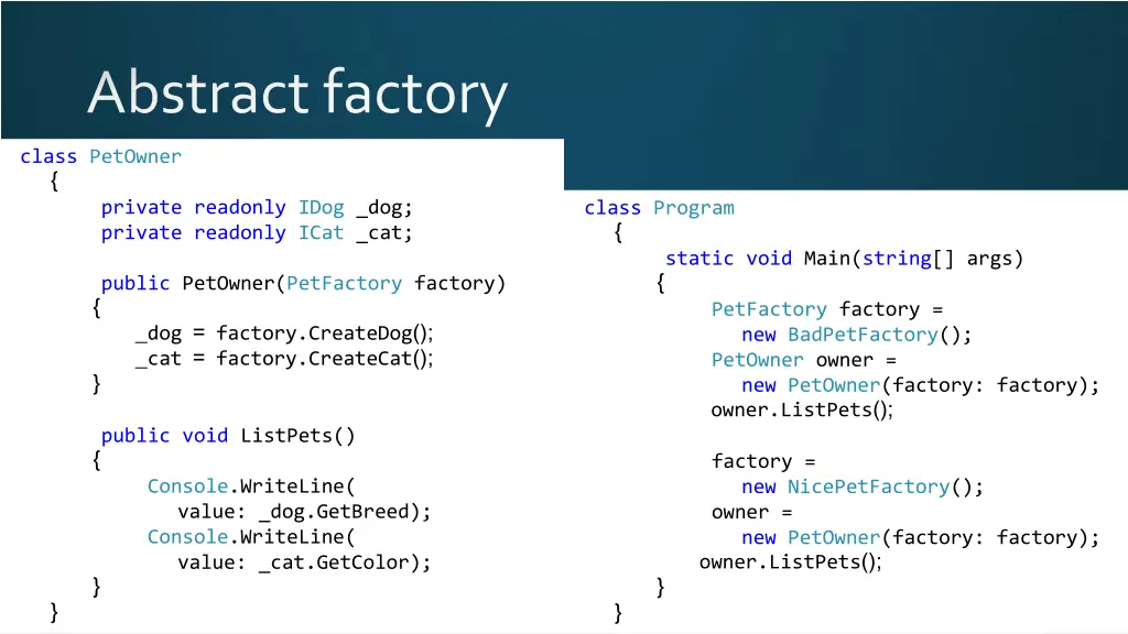 abstract factory 2