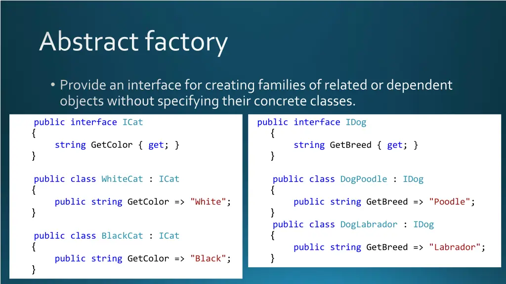 abstract factory