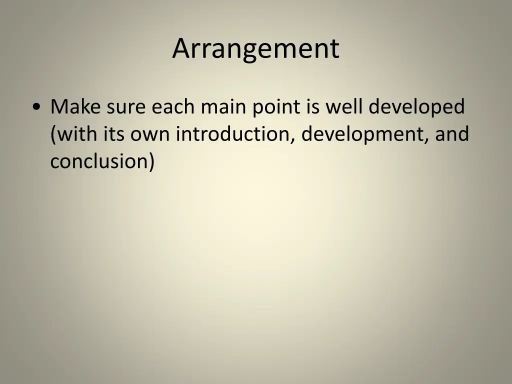 arrangement 1
