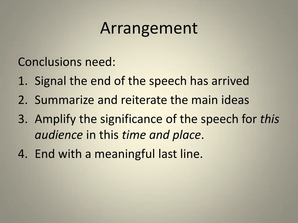 arrangement 13