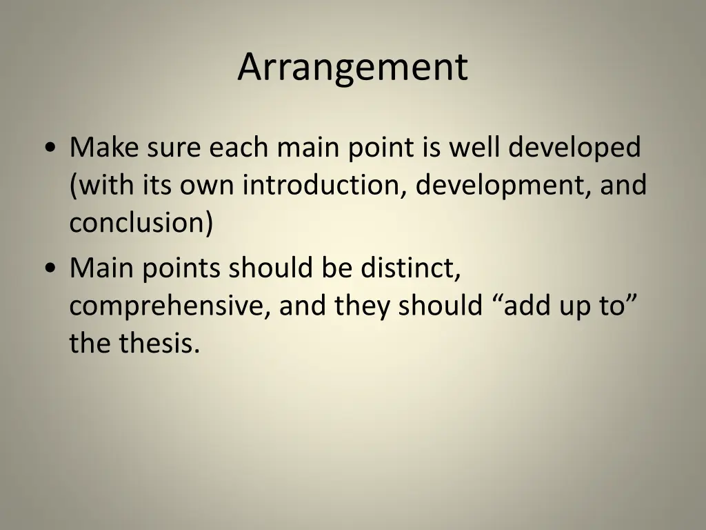 arrangement 2