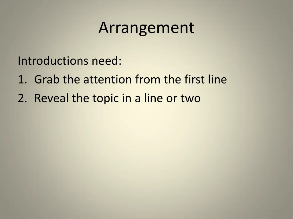 arrangement 6