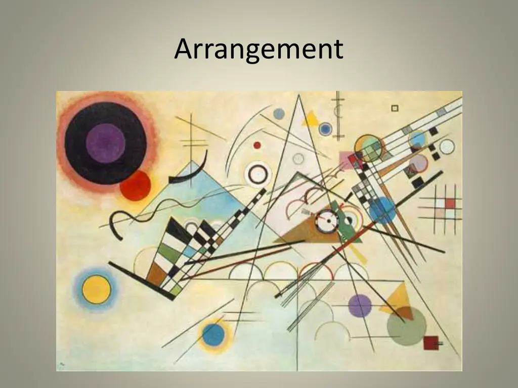 arrangement
