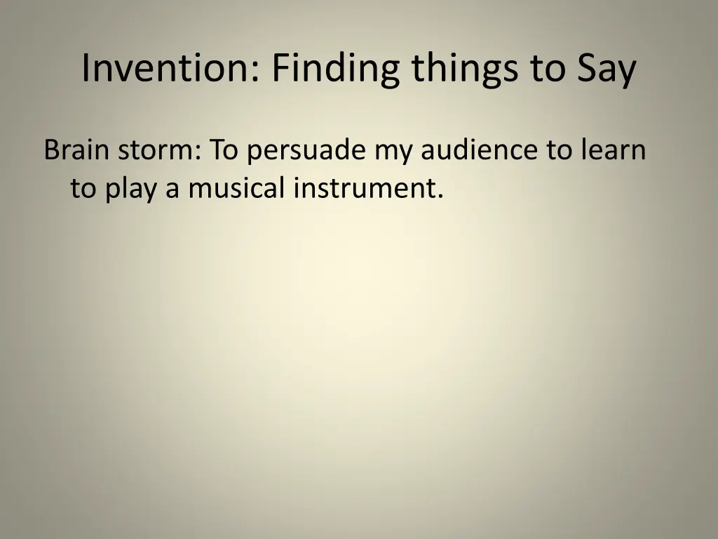 invention finding things to say 4