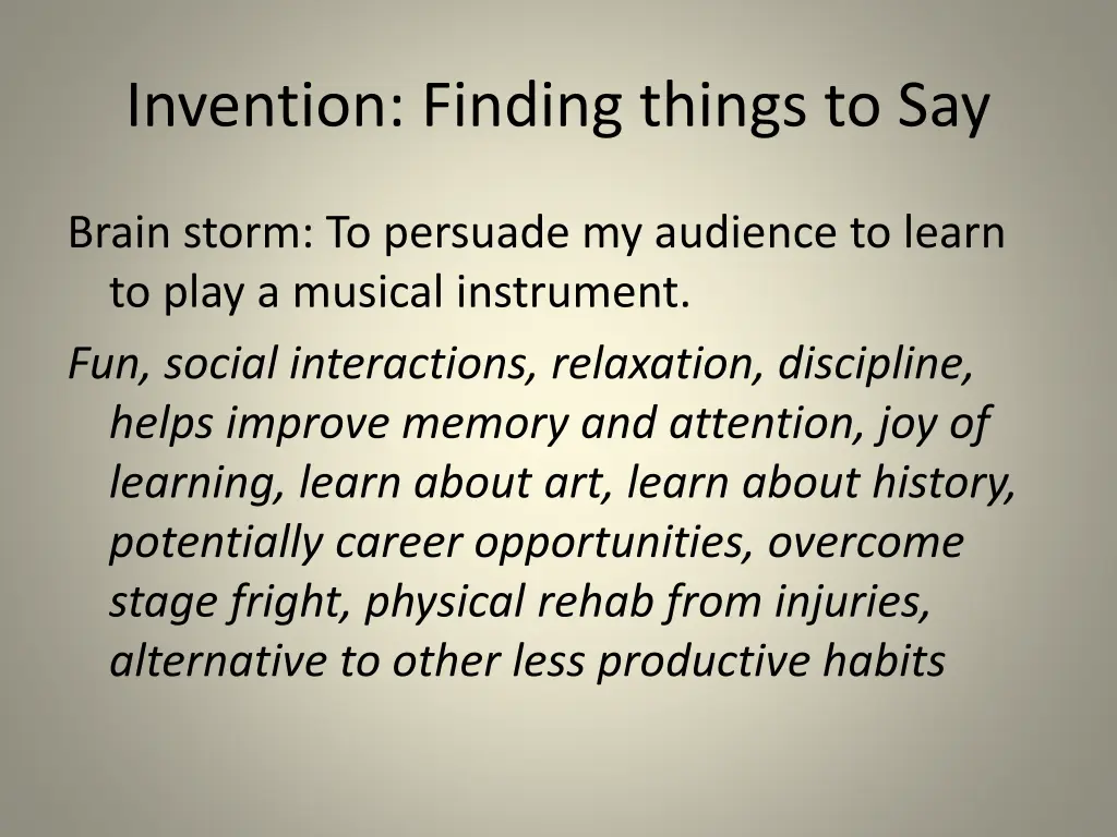 invention finding things to say 5