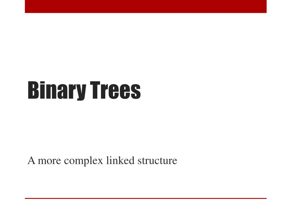 binary trees