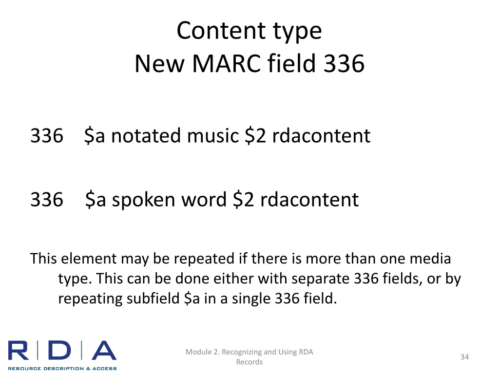 content type new marc field 336