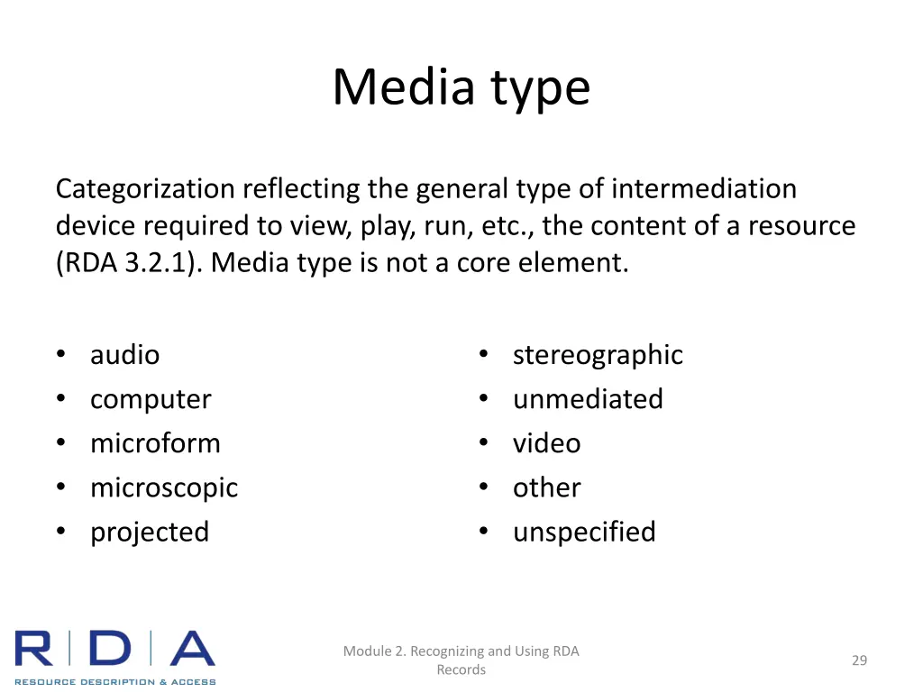 media type