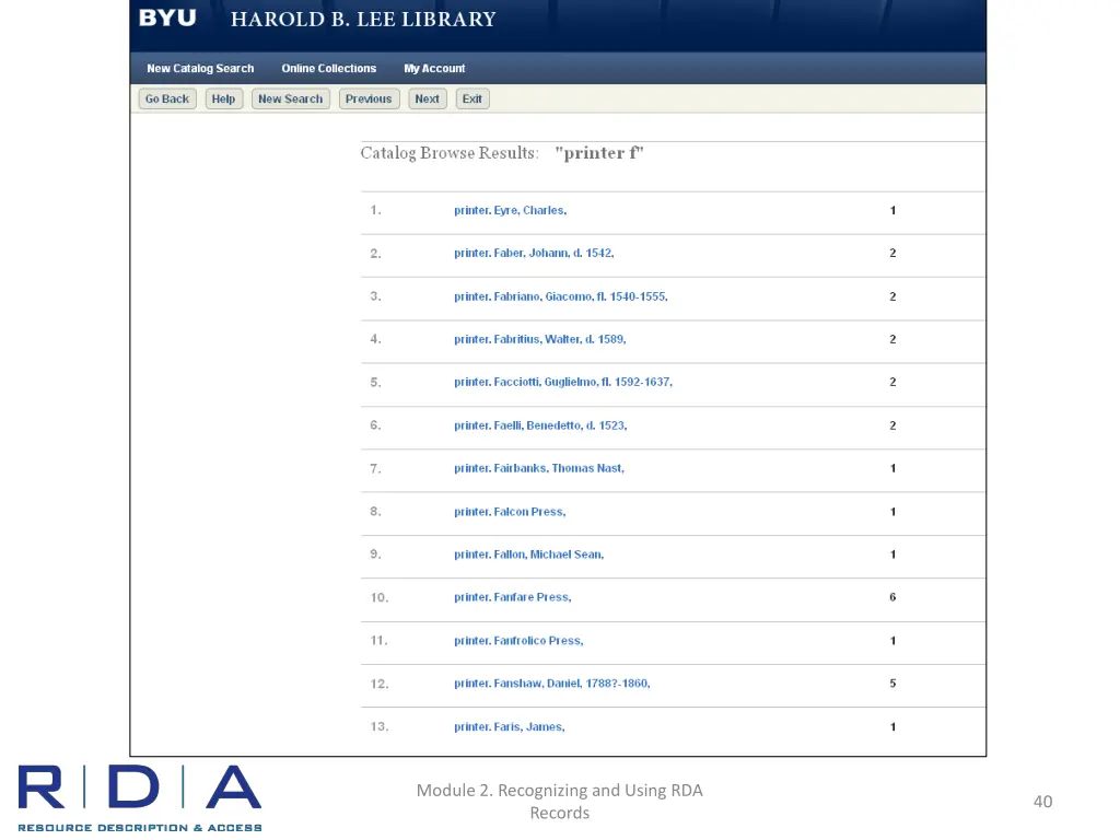 module 2 recognizing and using rda records 15