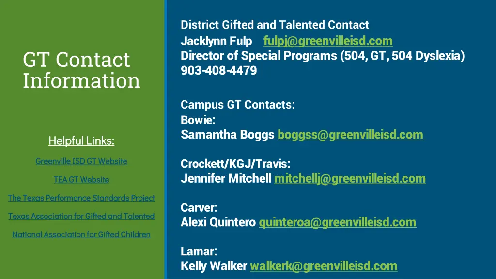 district gifted and talented contact jacklynn