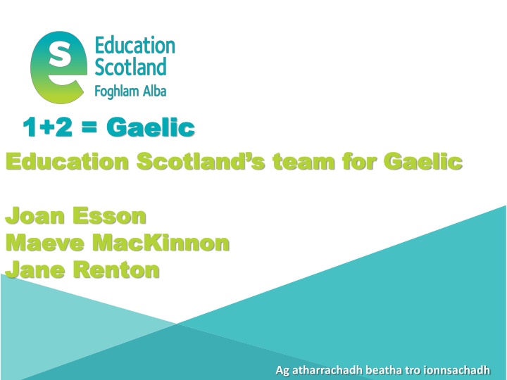 1 2 gaelic 1 2 gaelic education scotland s team