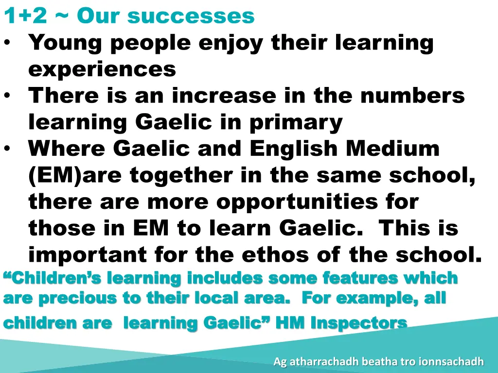 1 2 our successes young people enjoy their