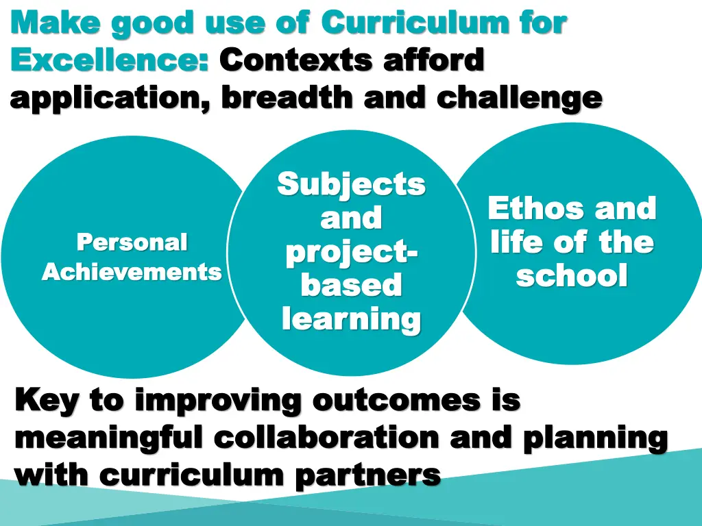 make good use of curriculum for make good 1