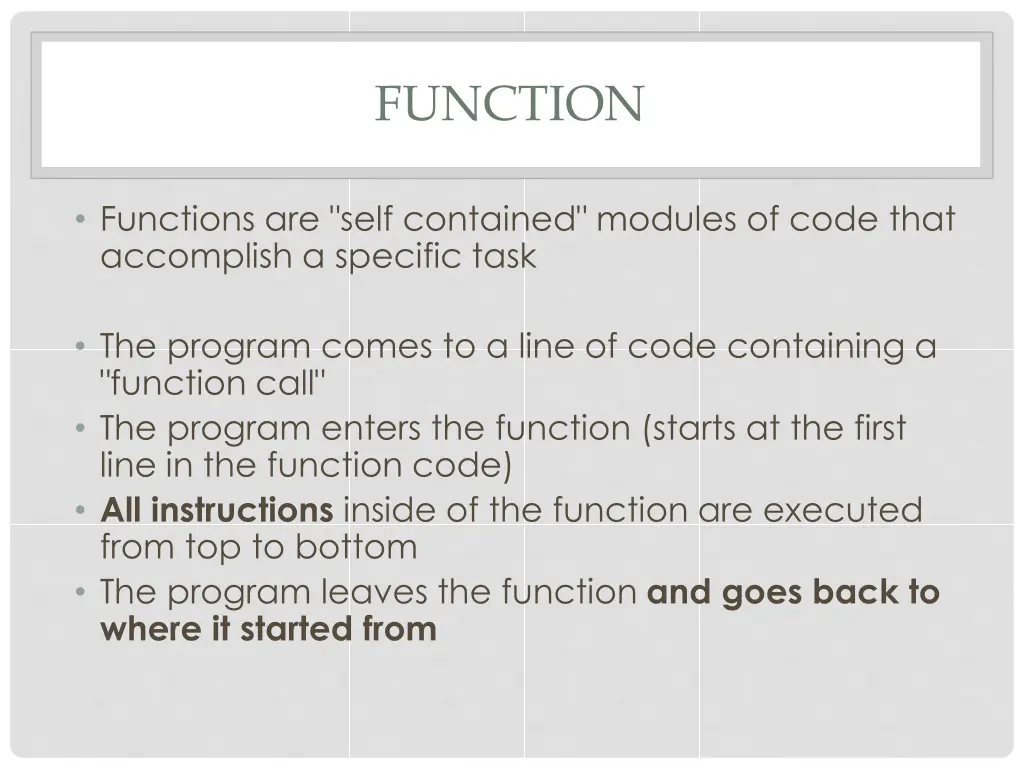 function