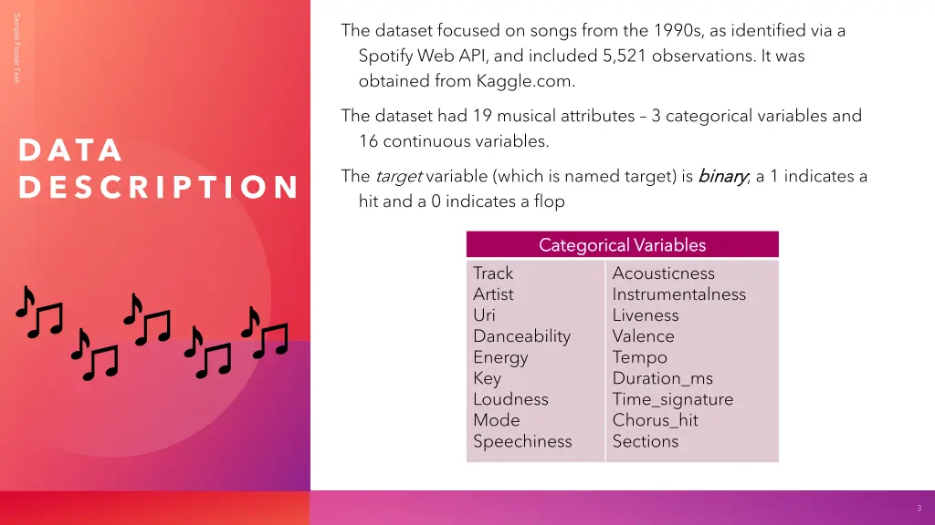 sample footer text 1
