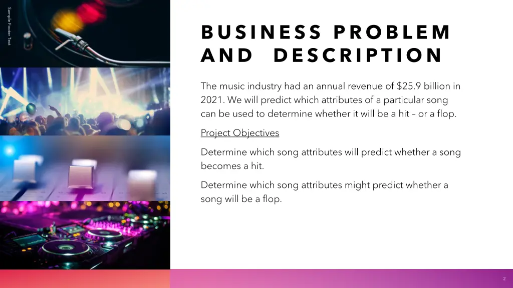sample footer text