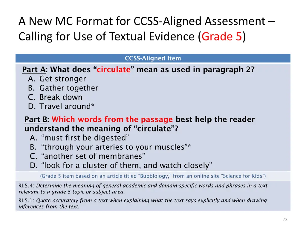 a new mc format for ccss aligned assessment 1