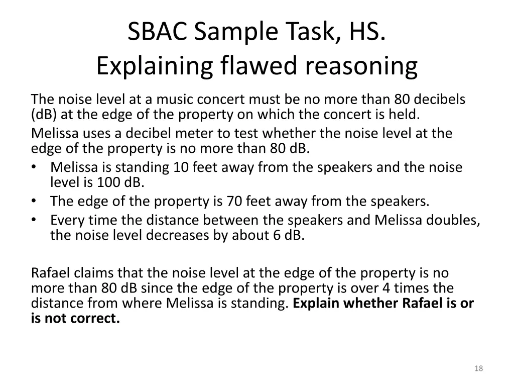 sbac sample task hs explaining flawed reasoning