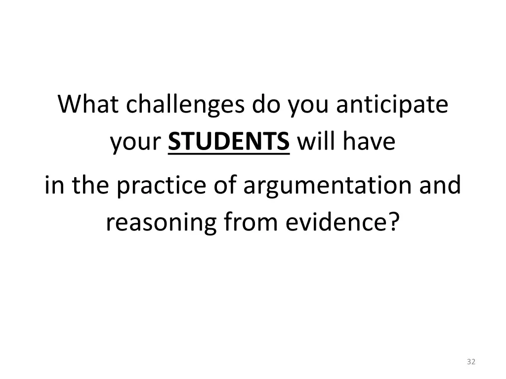 what challenges do you anticipate your students