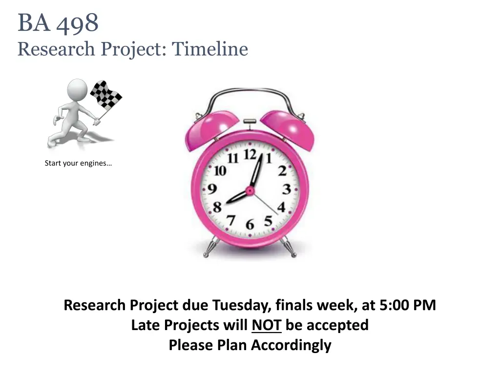 ba 498 research project timeline
