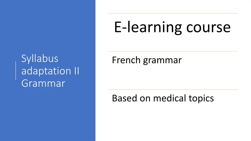 e learning course