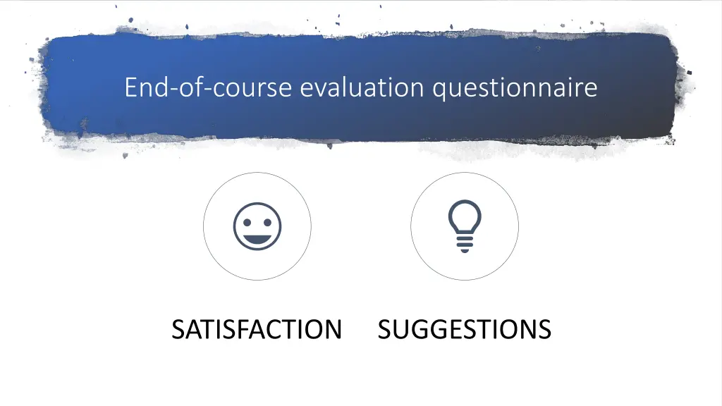 end of course evaluation questionnaire