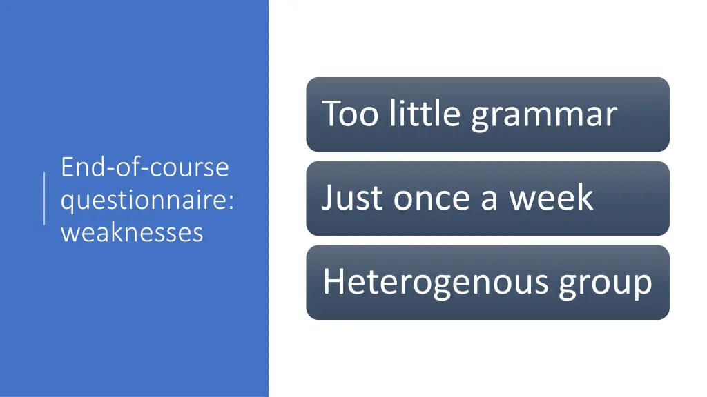 too little grammar