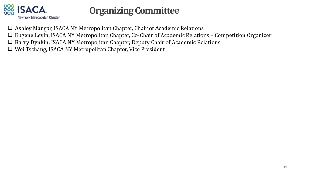 organizing committee