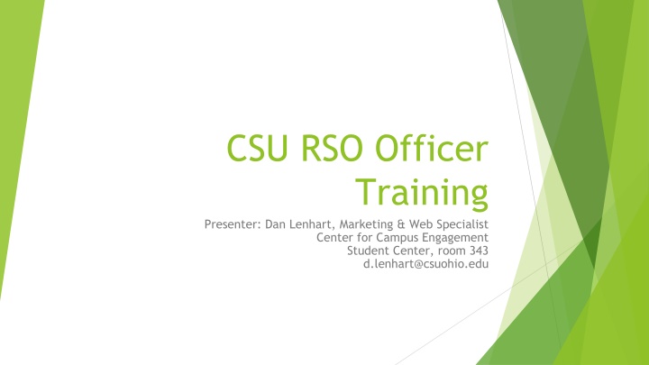 csu rso officer training presenter dan lenhart