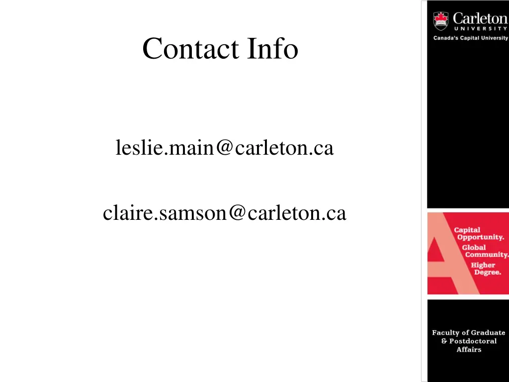 contact info