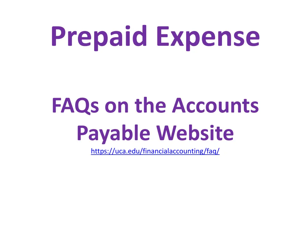 prepaid expense