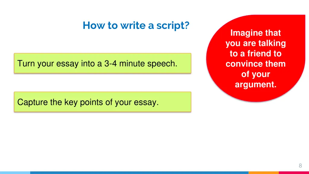 how to write a script