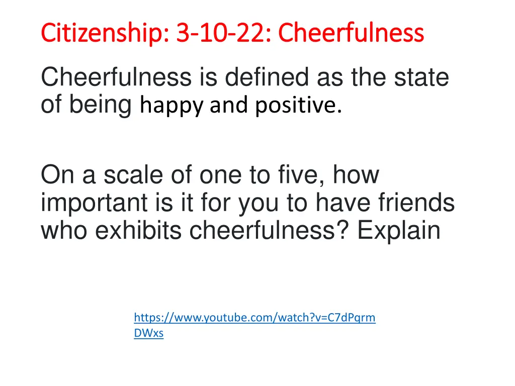 citizenship 3 citizenship 3 10 cheerfulness
