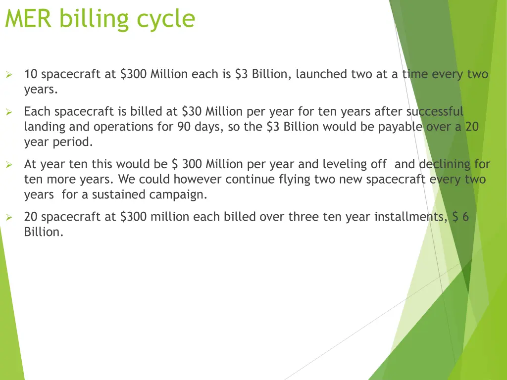 mer billing cycle