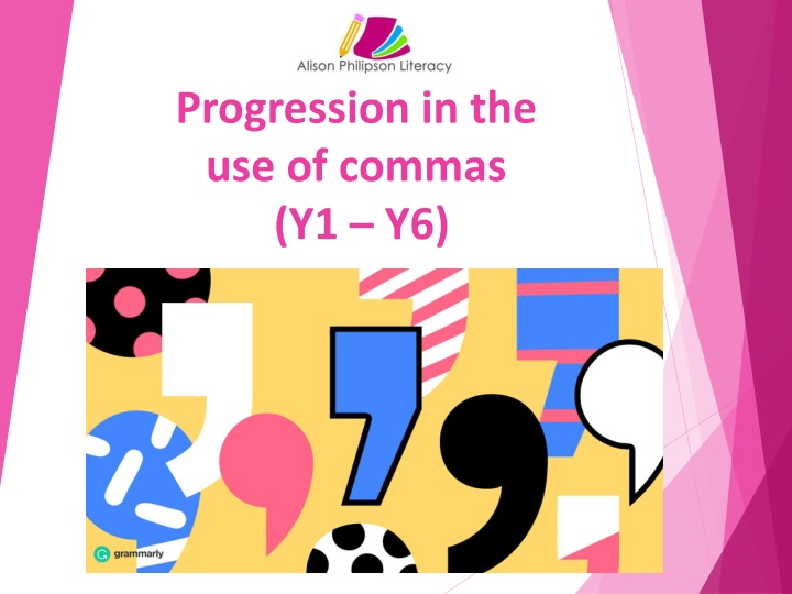 progression in the use of commas y1 y6