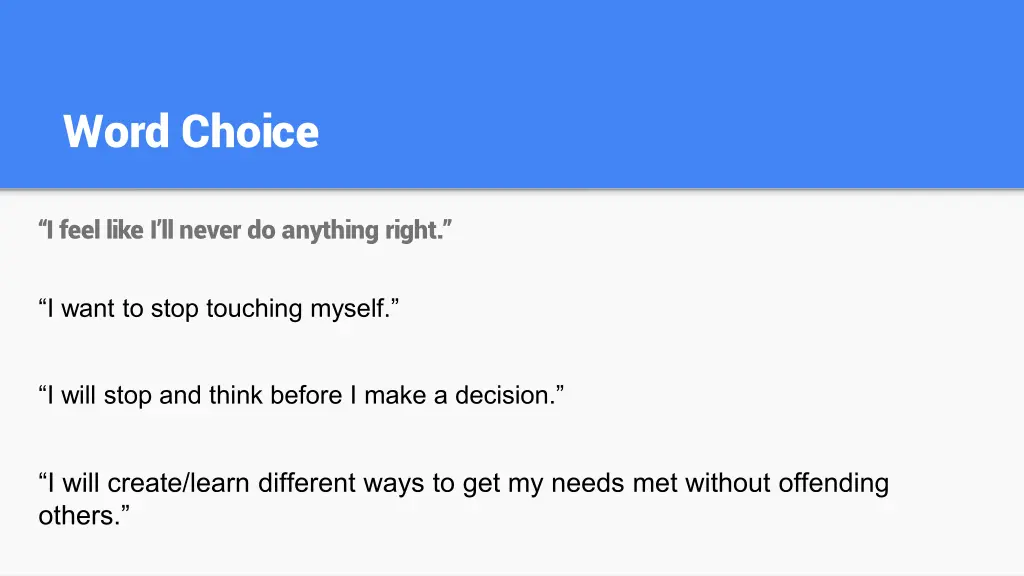 word choice