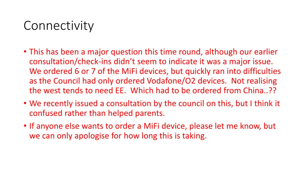 connectivity