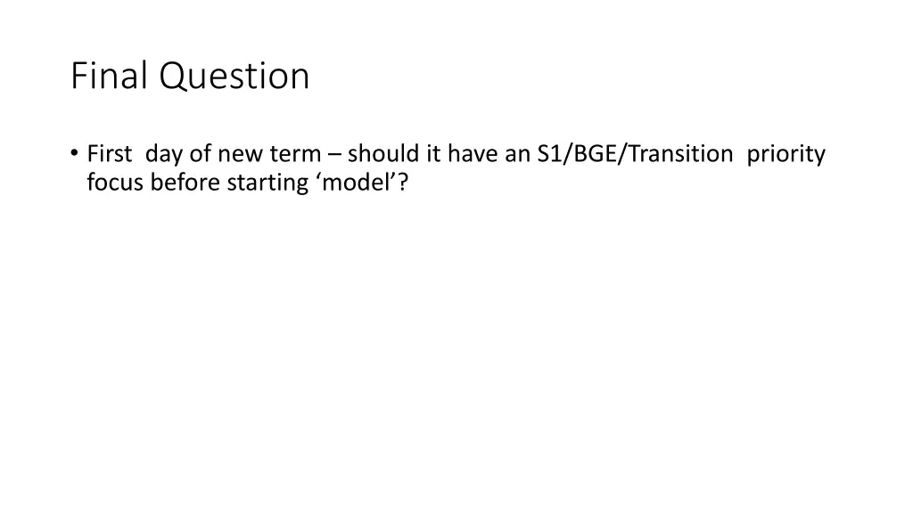 final question