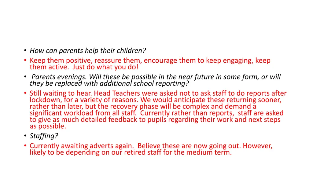 how can parents help their children keep them