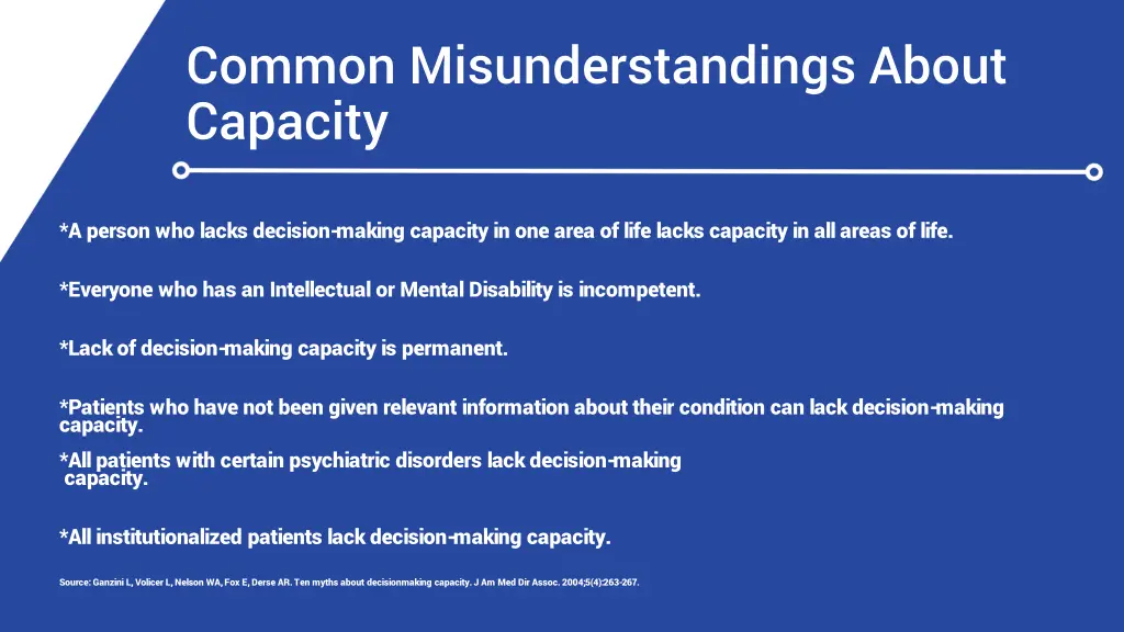 common misunderstandings about capacity