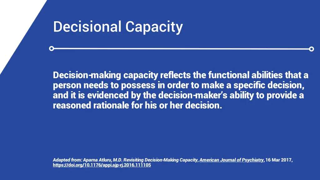 decisional capacity