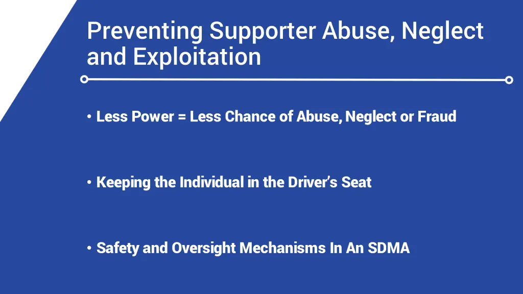 preventing supporter abuse neglect
